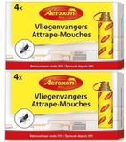 Merkloos / Sans marque Aeroxon Vliegenvangers met Plakstrip - 8 stuks - 22 cm - Milieuvriendelijk