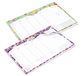 Pigna Nature Flowers Bureauplanner, set van 2, 42 x 29,6 cm