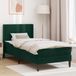 Maison Exclusive - Cadre de lit en velours vert foncé 100 x 200 cm