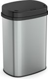 Bayt Prullenbak - Prullenbak 60 Liter - Vuilnisbak - Afvalbak - Metaal - Zilver