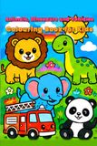 Animals, Dinosaurs & Vehicles Colouring Book