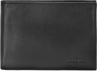 Bugatti Sempre Billfold portemonnee van leer, 12.5 cm breed, zwart