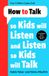 How Bonnier Books UK How To Talk- How to Talk so Kids Will Listen and Listen so Kids Will Talk