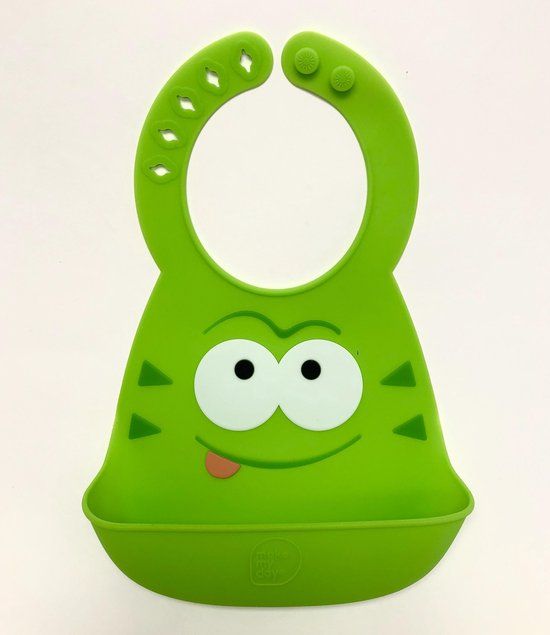 TOOBS Silicone Slab met Opvangbakje - Groen - Nintendo - 1-4 Jaar