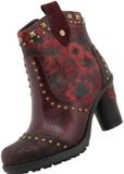 Mustang Dames Enkellaarsjes Rood 15M0162012/bordo-multi