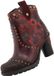 Mustang Dames Enkellaarsjes Rood 15M0162012/bordo-multi