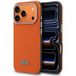 Lacoste Handyhülle iPhone 17 Pro Max Petit Pique orange schwarz Logo Metall Magsafe 6,9 Zoll, Kantenschutz