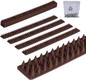 Merkloos Relaxdays duivenpinnen - set van 10 - 2x49x4 cm - balkon - dak - elk 3 rijen - kunststof