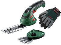 Bosch Bosch accugrasschaarset ISIO (3,6 V, meslengte: 12 cm, tandafstand: 8 mm, met XL tuinhandschoenen inbegrepen, in zachte zakverpakking) - Amazon Editie