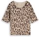 Tom Tailor Gebreide trui met luipaardprint - gravel beige melange leo - Maat L