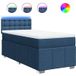 Maison Exclusive - Sommier à lattes de lit avec matelas bleu 90x200 cm tissu