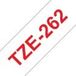 Brother TZE262 Ruban laminé générique - Texte rouge sur fond blanc - Largeur 36 mm x 8 mètres