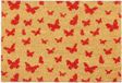 Merkloos deurmat kokos - vlinders - 40 x 60 cm - antislip - binnen - buiten