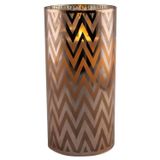 PEHA Luxe LED Kaars - Koper Glas - D7 x H15 cm - Warm Wit Licht