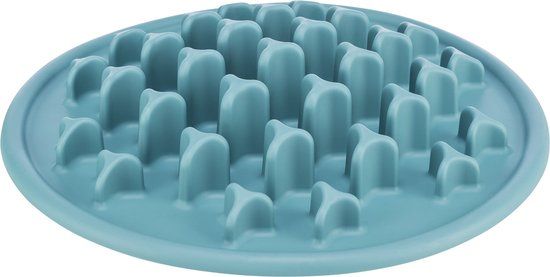 Trixie Voermat Slowfeeding Pillars TPE Blauw - 35x35 CM
