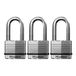 Master Lock M5XTRILH Magnum hangslot met sleutel, 3 stuks, gelijksluitend