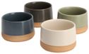 Excellent Houseware Set van 4 schoteltjes voor hapjes, 9,5 x 5,5 cm