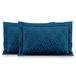 AmeliaHome 2 kussenslopen tweezijdig ultrasoon stiksel 50 x 70 cm Ophelia indigo