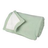 Potlood-Toison Toison d'Or Fleecedeken, tweekleurig, 430 g/m², 100% polyester, linde, 180 x 220 cm