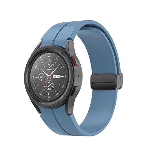 By Qubix Qubix D-buckle sportbandje - Blauw - Geschikt voor Samsung Galaxy Watch 5 Pro - 45mm