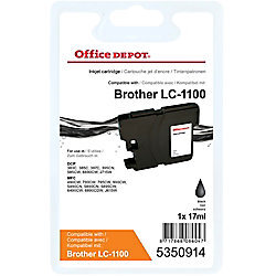Office Depot Compatible Brother® LC1100BK Inkt Cartridge Zwart