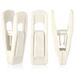 Tinfol 50st Fluwelen Hangers Clips, Ivoor Sterke Vinger Flocked Clips, Broek Hangers Clips voor Dunne Kleding Hangers