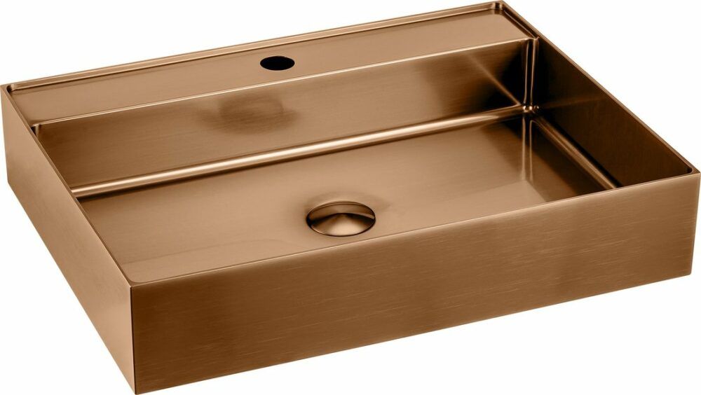 Sapho Aurum waskom 55x42 rosé mat goud - 8590913919565