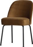 WOOOD Vogue Eetkamerstoel - Fluweel - Honinggeel - 83x50x60