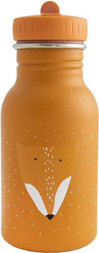 Drinkfles Mr. Fox - 350 ml Stainless steel - Trixie Baby - Oranje