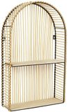 ESTANTE Home Deco Factory Wandplank/wandrek Ibiza - naturel - 37 x 12 x 61 cm