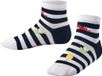 FALKE Striped Jellies Korte sokken kinderen wit - maat 31-34