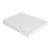 100 Thepack 100 stuks – modulaire dienbladen, 330 g/m², 40 x 30 x 5 cm, wit, microkanaal-golfkarton