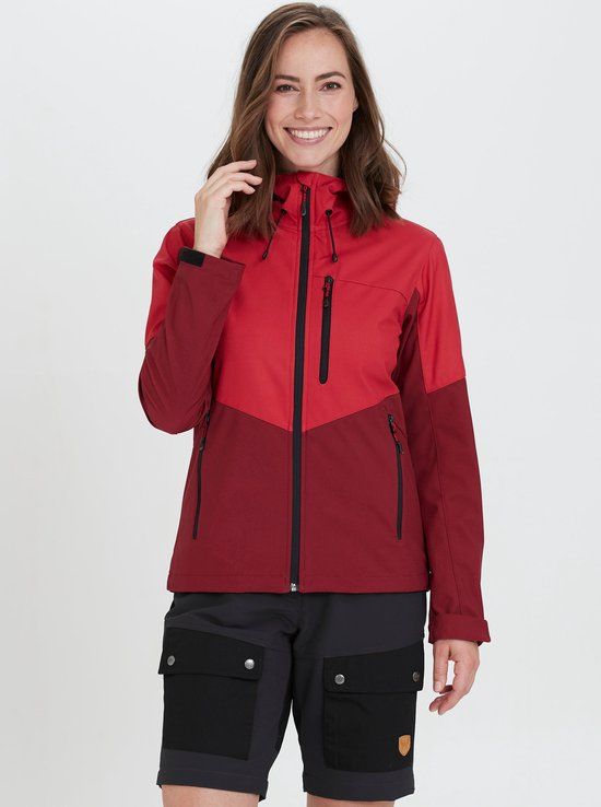 WHISTLER Rosea Softshelljack Dames - Donkerrood/Rood - Maat 42