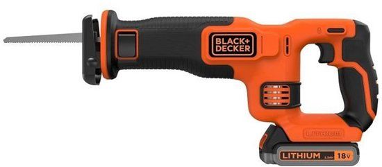 BLACK+DECKER BDCR18E1-QW Reciprozaag - 18V - Incl. Accu en Lader