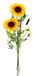 Kunstbloemen 4 stuks kunstbloemen distel zonnebloem en lisdodde tak - eenvoudige zijden bloemen - enkele tak - herfsttak - herfstdecoratie - kunstbloemen