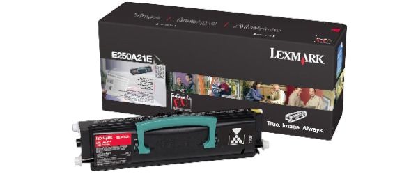 Lexmark E250A21E Zwart Tonercartridge - 3500 Pagina's
