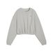 PUMA W CLOUDSPUN CREW Lichtgrijs Heather