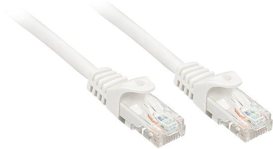 LINDY RJ45/RJ45 Cat6 Netwerkkabel - 2m - Wit