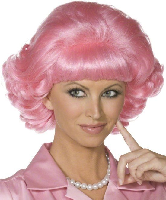 Panda - Grease™-pruik voor dames - Verkleedpruik - One size