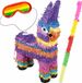 Folat Pinata van een Mexicaanse Ezel set - met masker en stok - Pinata 56 cm - Feestartikelen - verjaardag