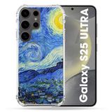 Cokitec Samsung Galaxy S25 Ultra hoesje, schilderij sterrennacht