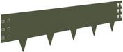 vidaXL Gazonrand 10 st 100 x 25 cm Staal Olijfgroen