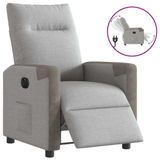 VidaXL Fauteuil Elektrisch Verstelbaar Stof Wolk Grijs