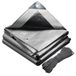 VOUNOT® Afdekzeil, 180 g/m², waterdicht, grijs, 6 x 8 m