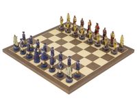 Regency Chess Pirates Vs Navy De Handgeschilderde Schaakset