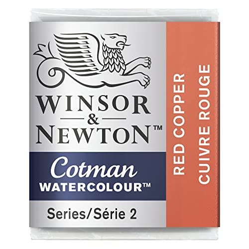 Winsor & Newton 0301471 Cotman Metallic Watercolour Studio Aquarelverf, levendige kleuren van hoge kwaliteit met zeer goede verwerkingseigenschappen, 1/2 napje - Copper Red