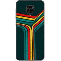 Xiaomi Redmi Note Retro lines Verstevigd hoesje met sublimatie bedrukking