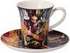 Goebel - Lana Frey | Tasse et soucoupe Espresso Liberation | Porcelaine - 12cm - 100ml - avec or véritable