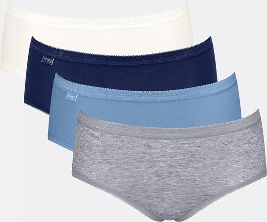 sloggi Basic+ Midi 4-Pack Women's Briefs - Multi-color - Size 40