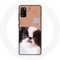Maniacase Hoesje voor Samsung Galaxy S20 plus Japanse spaniël zwart-wit